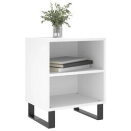 Berkfield Bedside Cabinet White 40X30X50 Cm Engineered Wood - thumbnail 3