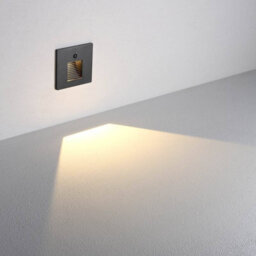 Ultra Beam Lighting Ultrabeam 3 Watt Black Mini Recessed Wall Or Stairway Light With Movement Sensor 3000K Warm White Led - thumbnail 2