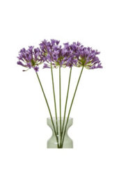 Lilac Agapanthus Faux Flower Spray For Elegant Home Decor - thumbnail 3