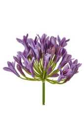 Lilac Agapanthus Faux Flower Spray For Elegant Home Decor - thumbnail 2