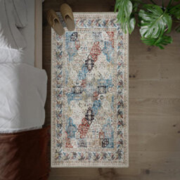 Imperial Rooms Homeware Soft Pile Runner Rug Living Room Rugs Anti Slip Hallway Rug Kitchen Rugs Coastal 60X110Cm - thumbnail 1