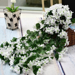 Artificial Fake Hanging Flowers Vine Plant Home Garden Decor Indoor Outdoor Uk - thumbnail 1