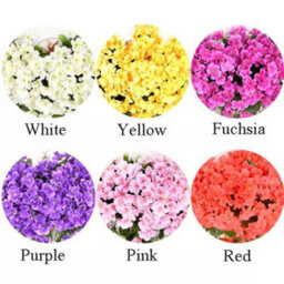 Artificial Fake Hanging Flowers Vine Plant Home Garden Decor Indoor Outdoor Uk - thumbnail 3