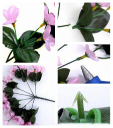 Artificial Fake Hanging Flowers Vine Plant Home Garden Decor Indoor Outdoor Uk - thumbnail 7