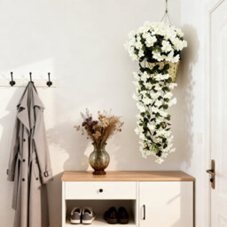 Artificial Fake Hanging Flowers Vine Plant Home Garden Decor Indoor Outdoor Uk - thumbnail 8