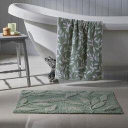 Dreams & Drapes Sandringham 100% Cotton Sage Jacquard Towel - thumbnail 2