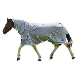 Firefoot 200Gm Fixed Neck Horse Turnout Rug Grey/sage (7) - thumbnail 2