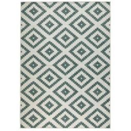 The Rugs Malta Reversible Indoor Outdoor Rug Flatweave Polypropylene In Green - thumbnail 1