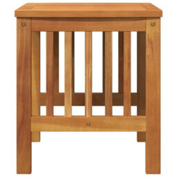 Berkfield Sturdy Side Table Brown Solid Acacia Wood - thumbnail 7