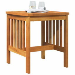 Berkfield Sturdy Side Table Brown Solid Acacia Wood - thumbnail 3
