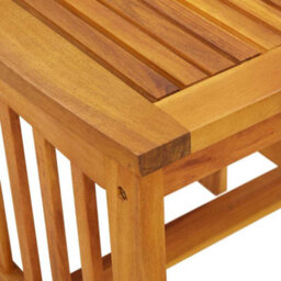 Berkfield Sturdy Side Table Brown Solid Acacia Wood - thumbnail 9
