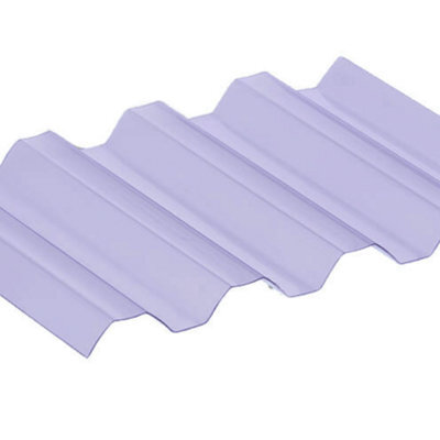 Pack Of 8 - High Impact Sunruf Translucent Pvc Corrugated Greca Box Profile Roofing Sheets 1830mm - 6Ft - image 1