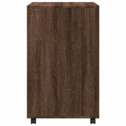 Berkfield Rolling Cabinet Brown Oak 60X48X81 Cm Engineered Wood - thumbnail 5