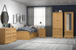 Core Products Premium Corona, 3+3 Drawer Wide Chest Of Drawers - Antique Waxed Pine, H83.4Cm, W132.1Cm X D43.0Cm - thumbnail 6