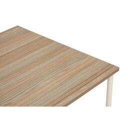 Orsina Light Oak Veneer Desk With Drawers,modern Office Desk With White Metal Frame For Organization,storage Desk - thumbnail 8