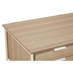 Orsina Light Oak Veneer Desk With Drawers,modern Office Desk With White Metal Frame For Organization,storage Desk - thumbnail 9