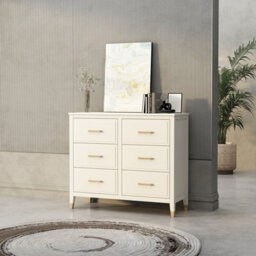 Palazzi 6 Drawer Chest Of Drawers White - thumbnail 2