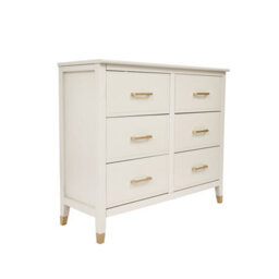 Palazzi 6 Drawer Chest Of Drawers White - thumbnail 4