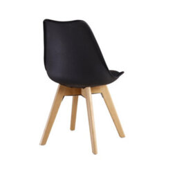 Life Interiors Halo Round Dining Set With White Table And 2 Black Chairs - thumbnail 7