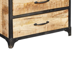 Wyld Haus Toivakka 6-Drawer Reclaimed Wood And Iron Chest - thumbnail 3