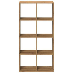 Berkfield Room Divider Bookcase Artisan Oak 69.5X29X137.5 Cm Engineered Wood - thumbnail 5