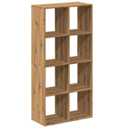 Berkfield Room Divider Bookcase Artisan Oak 69.5X29X137.5 Cm Engineered Wood - thumbnail 7
