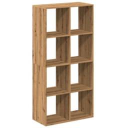 Berkfield Room Divider Bookcase Artisan Oak 69.5X29X137.5 Cm Engineered Wood - thumbnail 2