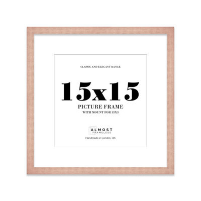 "15X15"" Bronze Picture Frame - 15X15"" Square Frame With 13X13"" Mount For 15X15""/13X13"" Pictures Art Deco Style Room Decor, 1 Pack" - image 1