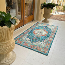 Bedlooms Regal Cashmere Rug 60X110Cm, Traditional Rug, Non Slip, Stain Resistant, Large Door & Floor Mat - thumbnail 7