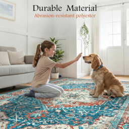 Bedlooms Regal Cashmere Rug 60X110Cm, Traditional Rug, Non Slip, Stain Resistant, Large Door & Floor Mat - thumbnail 5