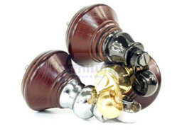 L&F 4X Solid Wood Furniture Legs 120mm High Replacement Castor Feet Chairs Sofas Footstools M8 Cwc707 Antique Mahogany - thumbnail 8