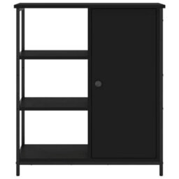 Vidaxl Sideboard Black 70X30X80 Cm Engineered Wood - thumbnail 6