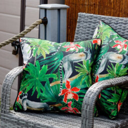 Gardenwize Pair Of Outdoor Garden Sofa Chair Furniture Scatter Cushions- Lemur - thumbnail 1