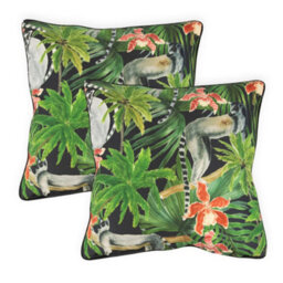 Gardenwize Pair Of Outdoor Garden Sofa Chair Furniture Scatter Cushions- Lemur - thumbnail 2