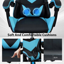 Swivel Gaming Chair Faux Leather Office Chair Computer Desk - thumbnail 5