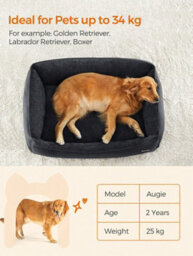 LEDREM Dog Bed, Pet Bed, Dog Sofa With Removable Washable Cover, For Large Dogs, 110 X 75 X 27 Cm - thumbnail 8