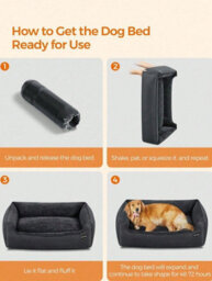 LEDREM Dog Bed, Pet Bed, Dog Sofa With Removable Washable Cover, For Large Dogs, 110 X 75 X 27 Cm - thumbnail 7