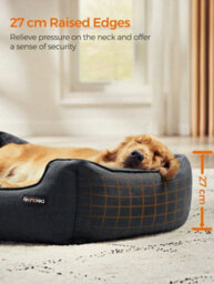 Feandrea Dog Bed, Pet Bed, Dog Sofa With Removable Washable Cover, For Large Dogs, 110 X 75 X 27 Cm