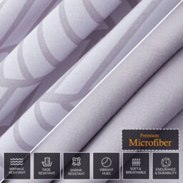 Lazzaro Luxury King Duvet Cover Set Ultrasoft Microfibre Bedding Sets Durable Easy Care With Zipper Closure - thumbnail 7