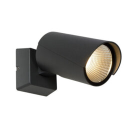 Lucide Manal Modern Wall Spotlight Outdoor - Led - 1X12W 3000K - Ip65 - Anthracite - thumbnail 2