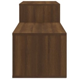 Berkfield Shoe Cabinet Brown Oak 150X35X45 Cm Engineered Wood - thumbnail 6