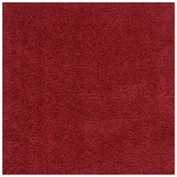 The Rugs Red Soft Plain Design Fluffy Shaggy Rugs And Runners High Pile Living Room Kitchen Hallway 380 - thumbnail 1