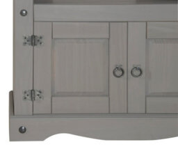Tv Unit Corner Grey Wax Living Room Solid Pine By - thumbnail 5