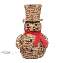 Beliani Christmas Decoration Led Olafsvik Snowman 52 Cm Natural - thumbnail 7