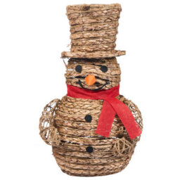 Beliani Christmas Decoration Led Olafsvik Snowman 52 Cm Natural - thumbnail 6