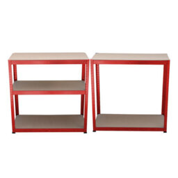 Kct Garage Shelving 5 Tier Unit Metal Shelving Unit Red Shed Storage Racking 180 X 90 X 40Cm - thumbnail 3