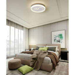 Luminosa Lighting Luminosa Ruiz I Semi Flush Ceiling Light Matt White Led 2700/4000/6000K - thumbnail 6