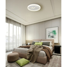 Luminosa Lighting Luminosa Ruiz I Semi Flush Ceiling Light Matt White Led 2700/4000/6000K - thumbnail 2