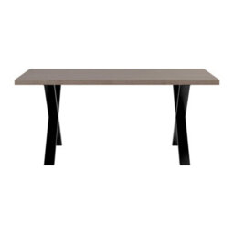 Wyld Haus Pefkos Natural Oak Dining Table With Black Metal Legs - thumbnail 2
