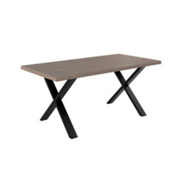 Wyld Haus Pefkos Natural Oak Dining Table With Black Metal Legs - thumbnail 3